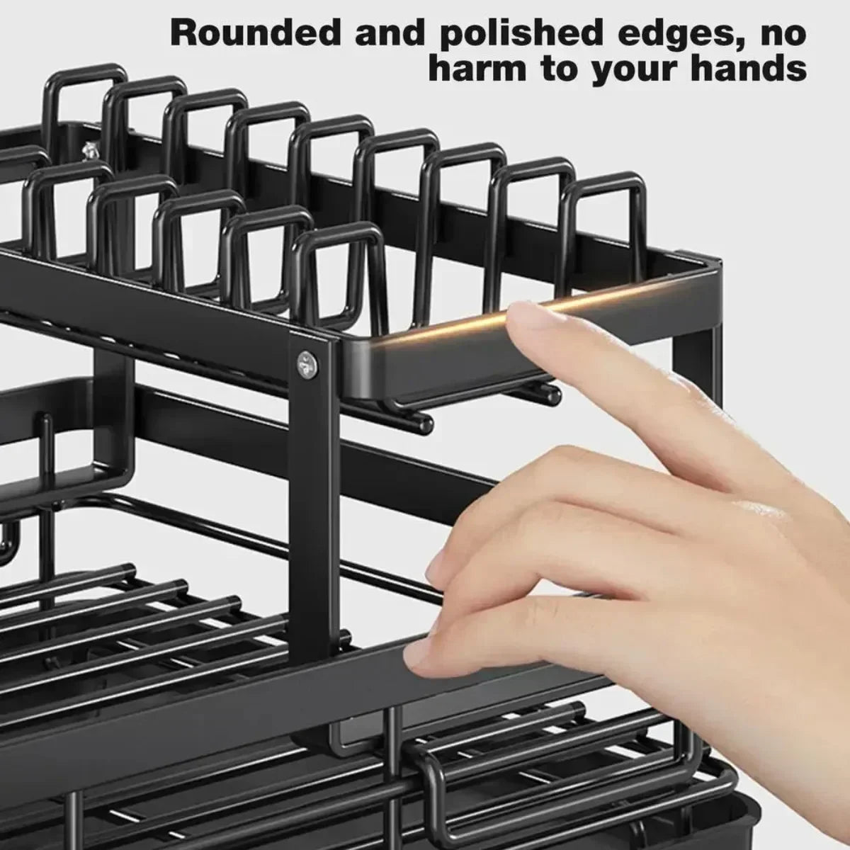 New Bowl Rack - 2 Tier Dish Drainer Storage Adjustable Space Saving Kitchen Utensil Organizer for Plates Cups Cutlery popular