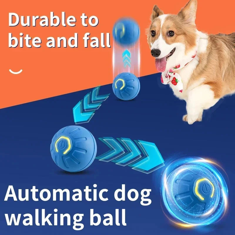 Smart Dog Toys Ball Electronic Interactive Pet Toy Moving Ball USB Automatic Moving Bouncing for Puppy Birthday gift Cat Product