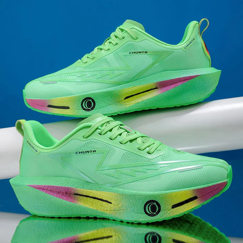 Men's Fashionable Casual and Comfortable Sports Running Shoes - Breathable Fabric Upper, Non-Slip and Wear-Resistant Cushioning Soles, Round-Toe Lace-Up Casual Running Shoes, Suitable for All Seasons